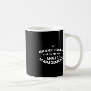Basketbal Fun Basketbal is mijn woede management Koffiemok