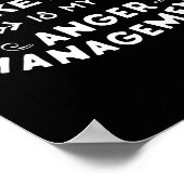 Basketbal Fun Basketbal is mijn woede management Poster (Hoek)