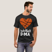 Basketbal G-Ma Grappig Basketbal Hart Oma Gee T-shirt (Voorkant volledig)