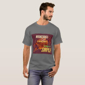Basketbal gaat nooit dood t-shirt (Voorkant volledig)