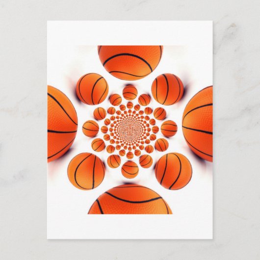 Basketbal Game of Champions: Court Vision Kaleida Briefkaart (Voorkant)