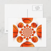 Basketbal Game of Champions: Court Vision Kaleida Briefkaart (Voorkant / Achterkant)