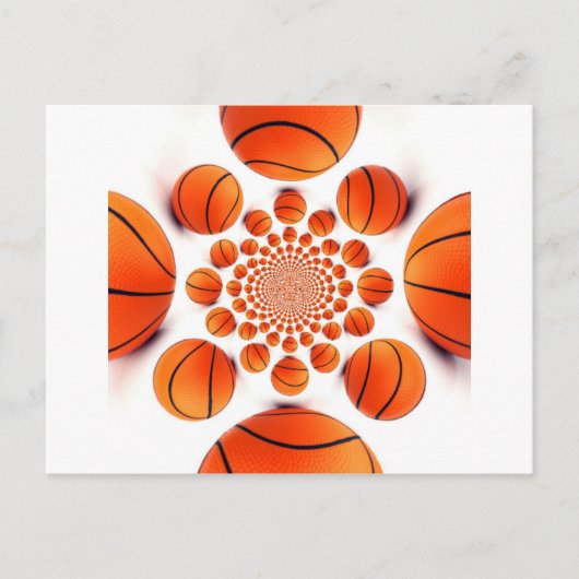 Basketbal Game of Champions: Court Vision Kaleida Briefkaart (Voorkant)