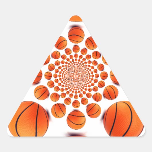 Basketbal Game of Champions: Court Vision Kaleida Driehoek Sticker (Voorkant)