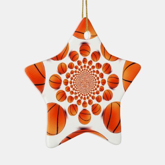 Basketbal Game of Champions: Court Vision Kaleida Keramisch Ornament (Rechts)