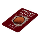 Basketbal Gefeliciteerd 2023 Magneet (Linkerzijde)