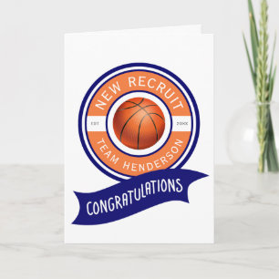 Basketbal Gefeliciteerd Baby Groet Kaart