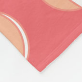 Basketbal Gepersonaliseerde Naam Koraal Wit Custom Fleece Deken (Hoek)