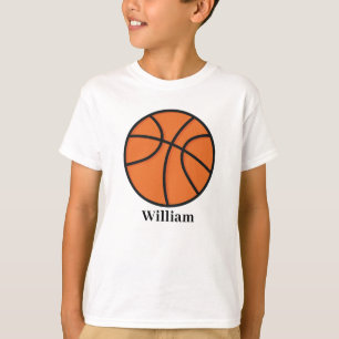 Basketbal gepersonaliseerde sport t-shirt
