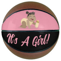 Basketbal Geslacht Reveal Baby Shower Roze Meisje 