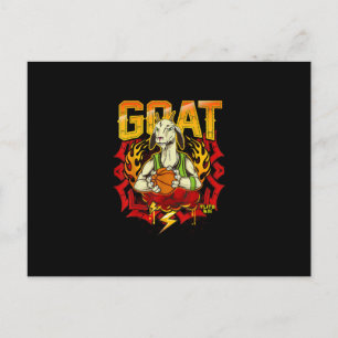 Basketbal Goat Cadeau Briefkaart