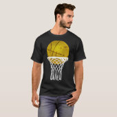 Basketbal Gold Bball Trophy Sport Lover Gift Manne T-shirt (Voorkant volledig)