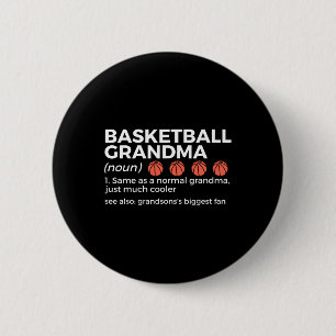 Basketbal Grandma Definition Grandson's grootste F Ronde Button 5,7 Cm