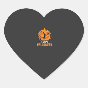 Basketbal Halloween Dunk Pompoen Ontwerp_1 Hart Sticker
