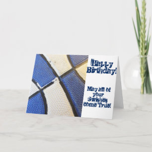 Basketbal Happy Birthday Kaart