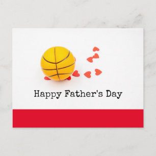 Basketbal Happy Vaderdag met liefde Briefkaart