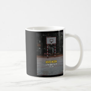 Basketbal Hard werken Motivatie Quote Koffiemok