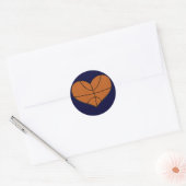 Basketbal hart Sticker (Envelop)