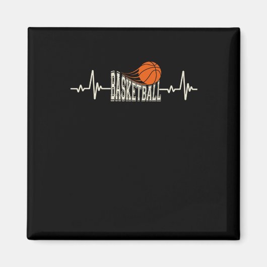 Basketbal Heartbeat 3 Magneet (Voorkant)