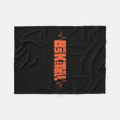 Basketbal Heartbeat 9 Fleece Deken (Voorkant (Horizontaal))