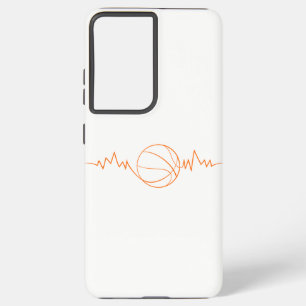 Basketbal Heartbeat Design Cool Gift voor Sport Samsung Galaxy Hoesje