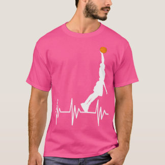 Basketbal Heartbeat Dunk Graphic Mannen Dames Kind T-shirt