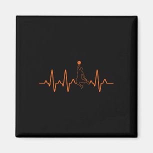Basketbal Heartbeat Speler Ball Gift Voor Mannen e Magneet