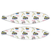 Basketbal held fiets auto vliegtuig (Panelen)