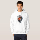basketbal herhalen hoodie (Voorkant volledig)