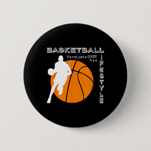 Basketbal het is een levensstijl - Basketbal Ronde Button 5,7 Cm