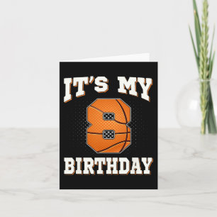 Basketbal Het is mijn 8e verjaardag 8 jaar oud jon Kaart