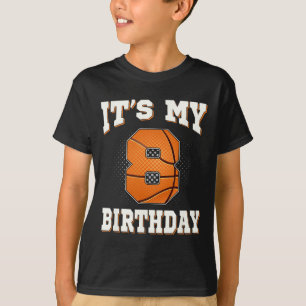 Basketbal Het is mijn 8e verjaardag 8 jaar oud jon T-shirt