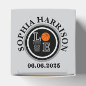 Basketbal hoepels, basketbalspeler cadeau, verjaar bedankdoosjes (Bovenkant)