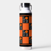 Basketbal hoepels, basketbalspeler waterfles (Voorkant)