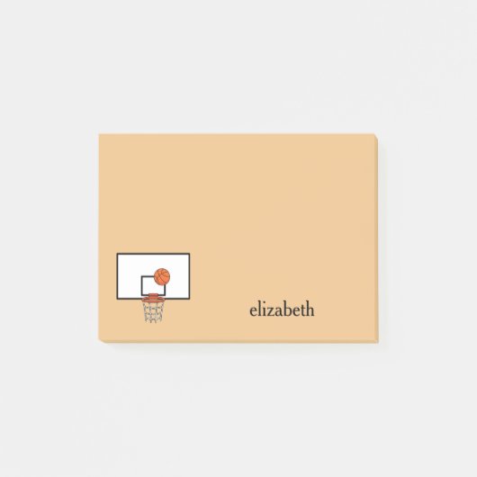 Basketbal Hoop personaliseren Post-it® Notes (Voorkant)