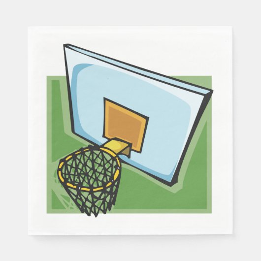 Basketbal Hoop Sport Backboard en Net Servet (Voorkant)