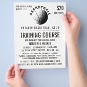 Basketbal Icoon, Basketbal Trainingscursus Flyer (Hand)