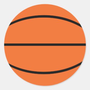 Basketbal icoon ronde sticker