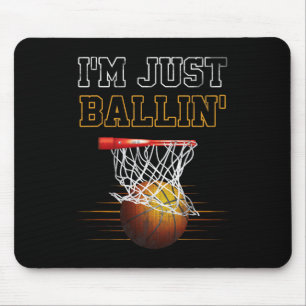 Basketbal Ik ben gewoon Ballin' Coach speler Team  Muismat