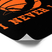 Basketbal Ik ben zo vliegend dat ik nooit baller B Poster (Hoek)