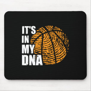 Basketbal in mijn DNA-vingerafdruk Fun Basketba Muismat