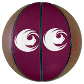 Basketbal in ware grootte met vlag van Phoenix Cit (Verticaal)