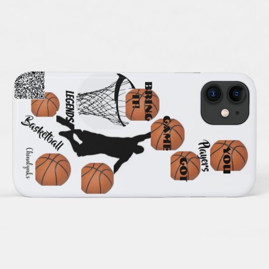 Basketbal IPhone Cases (Achterkant (horizontaal))