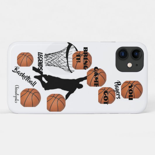 Basketbal IPhone Cases (Achterkant (horizontaal))