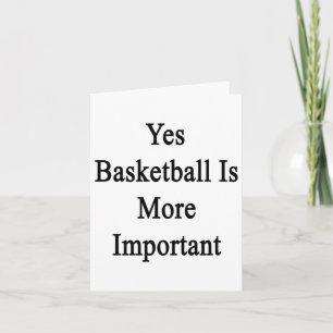 Basketbal is belangrijker kaart
