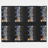 Basketbal is de naam, fleece deken (Voorkant (Horizontaal))