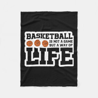 Basketbal is geen spel, maar een manier van leven fleece deken