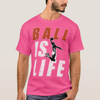 Basketbal is het ontwerp van de Life Ball T-shirt
