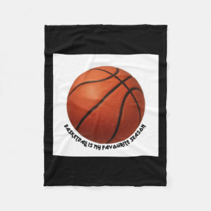 Basketbal is mijn favoriete actieve seizoen fleece deken