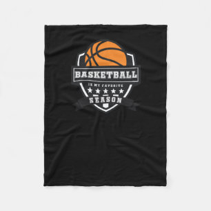 Basketbal is mijn favoriete seizoen 9 fleece deken